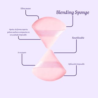 BEAUTY CREATIONS BLENDING SPONGE  2 PIEZAS “ puff puff”