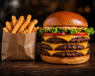 Fresh burger TRIPLE