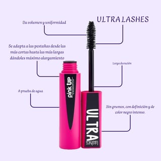 PINK UP MÁSCARA “ultra lashes”