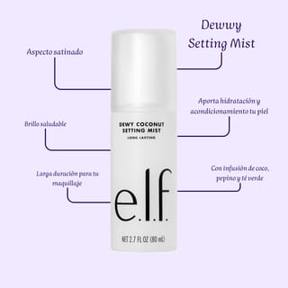 ELF DEWY COCONUT SETTING MIST “fijador de maquillaje”