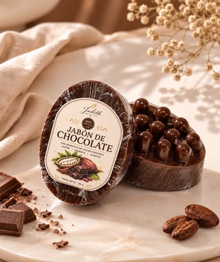 Jabón masajeador de chocolate