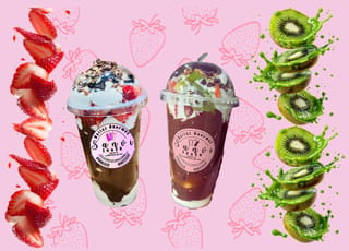 Fresas y kiwi