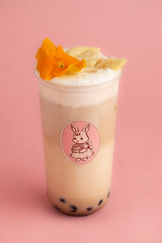 Chai milk tea con guayaba